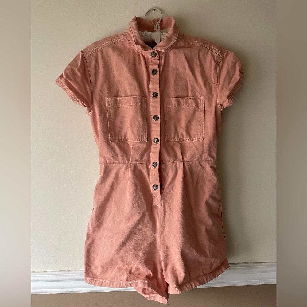 Pink Urban Outfitters Denim Romper💕